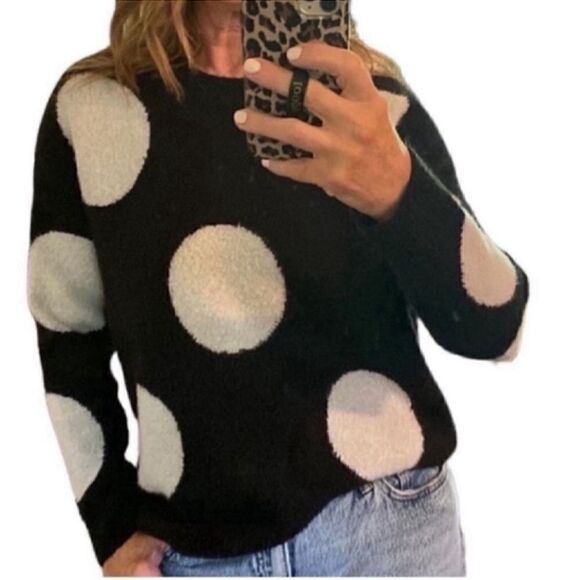 Kathrine Malandrino Black & Gray Sweater(Size Small) - Picture 1 of 6